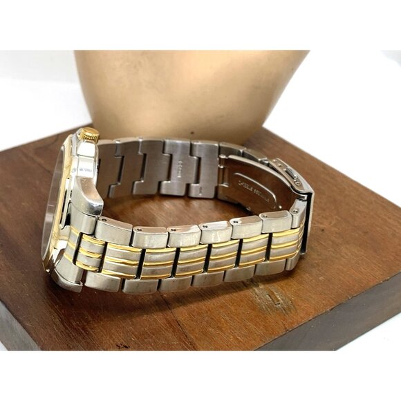 Seiko Men's Watch SUR356 Quartz Gray Dial Day Date Two Tone Stainless Steel 39mm - Picture 10 of 16